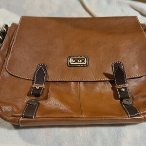 Brown Leather Women Bag Avorio Italian Leather